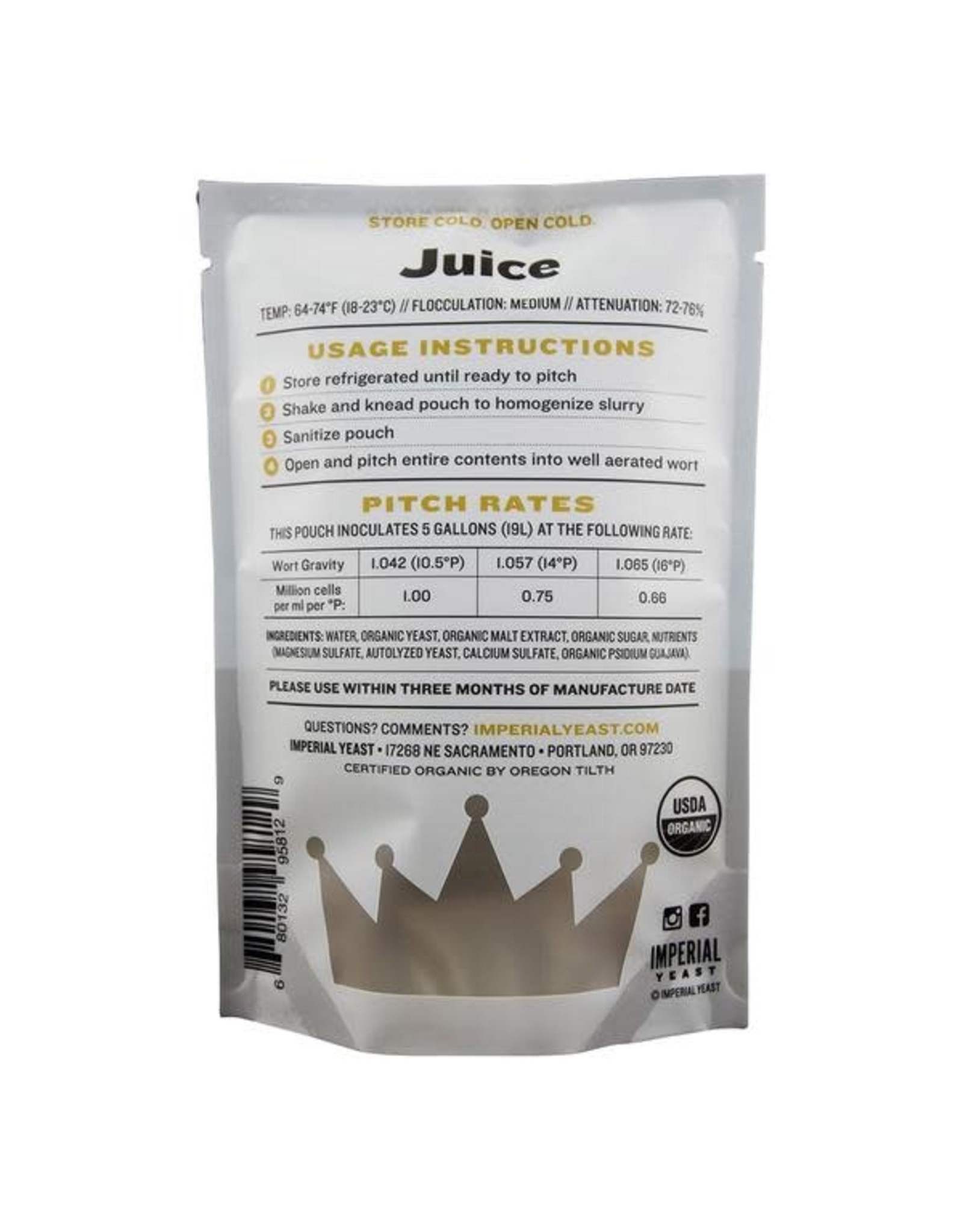 Imperial Imperial organic Juice A38 yeast