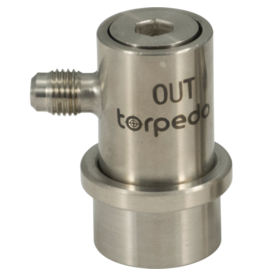 Torpedo Torpedo Keg Ball Lock Quick Disconnect (QD) | Beverage Out | Stainless Steel | Flared