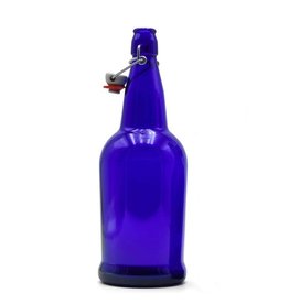 Flip top bottle Cobalt Blue 1 L case 12 ct