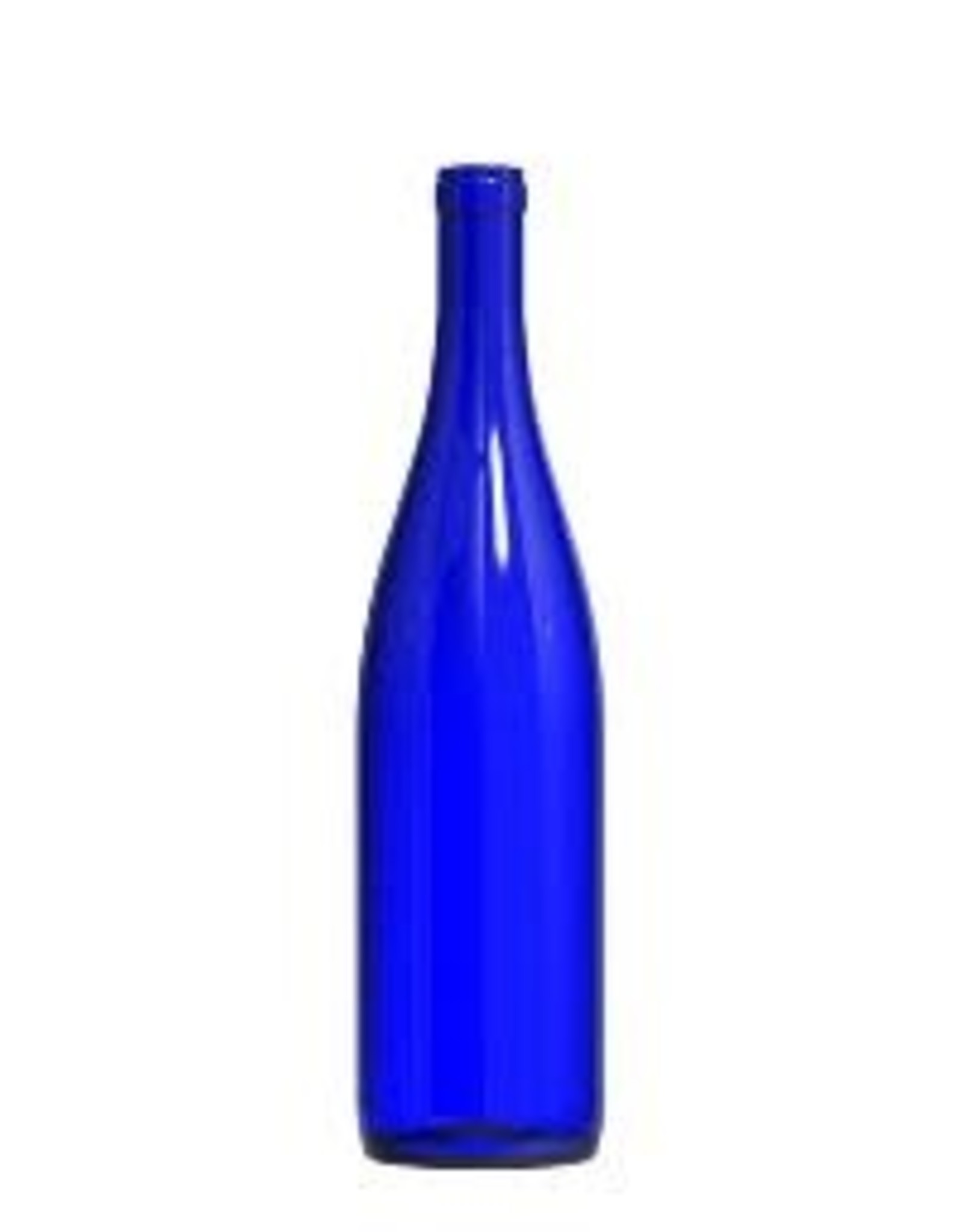 750 ml wine bottle Hock Cobalt Blue case 12 ct