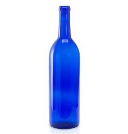 750 ml wine bottle Claret Bordeaux Blue case 12 ct