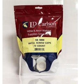 LD Carlson Screw Caps Metal 38 mm 72 ct