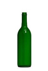 750 ml green wine bottle Claret Screw Top case 12 ct