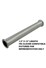 Tri clamp 1.5" Extension 6" pipe