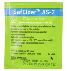 Fermentis SafCider  dry yeast AS-2 5g cider yeast
