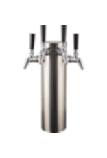 Komos Quad Tap KOMOS® Stainless Draft Tower With Intertap® Faucets (w/ Duotight Fittings)