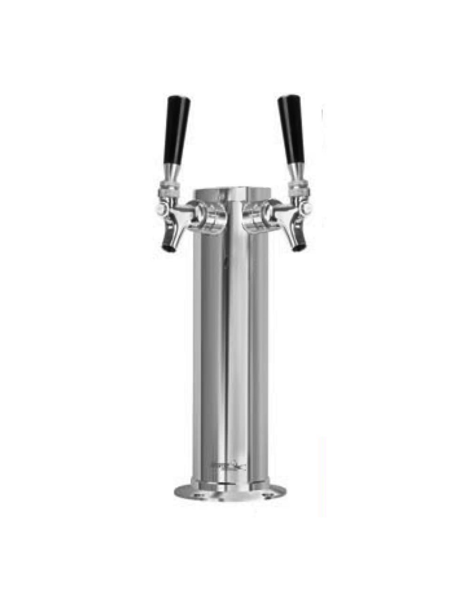 Krome Double tap tower 3" Air Cooled S/S