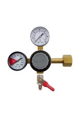 Taprite Dual regulator 1/4" MFL w/ check valve / shut off Taprite