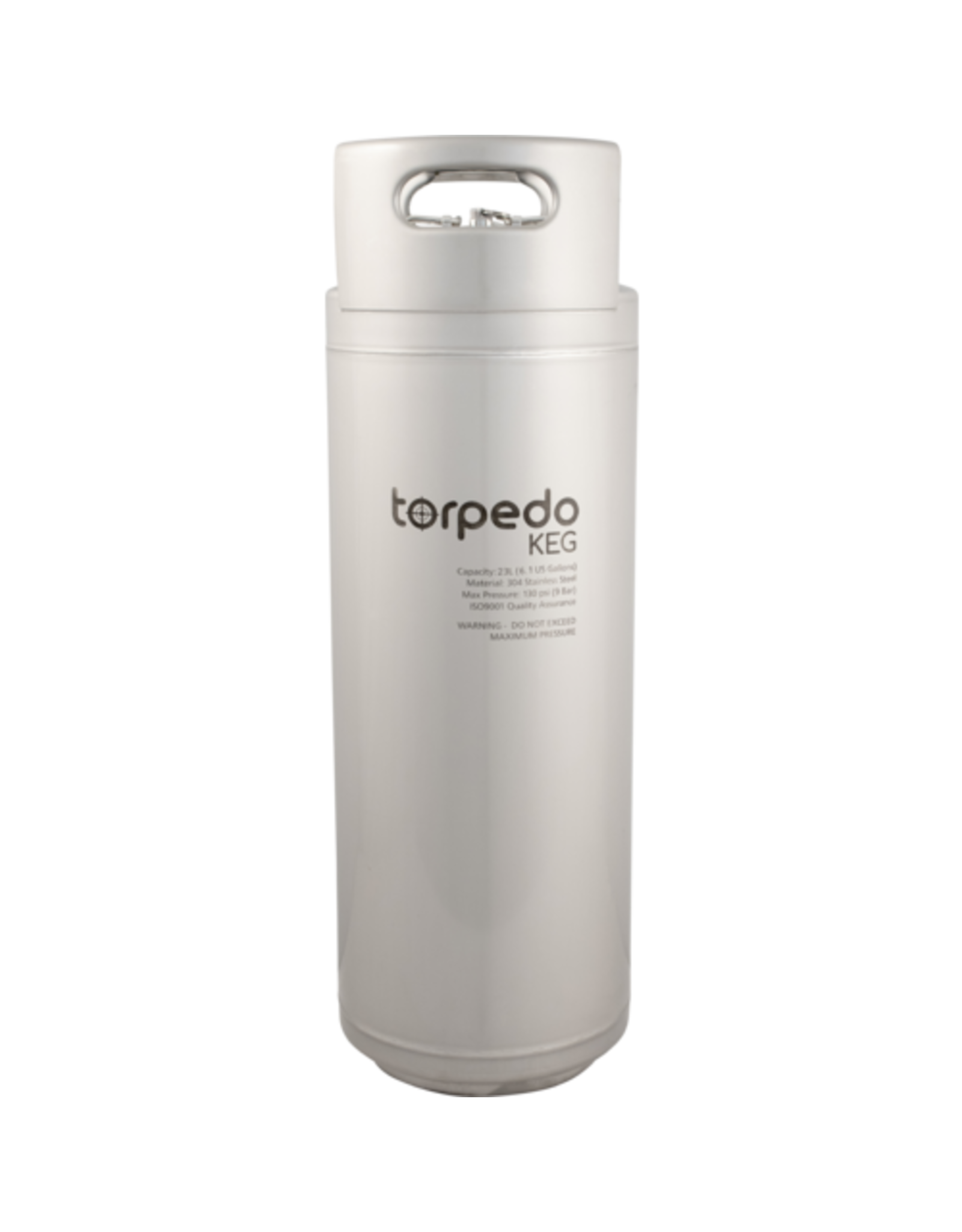 Torpedo 6 gal.  Torpedo Keg | Ball Lock Keg | Stainless Steel Corny Keg | Low2 Keg Lid O-Ring | Superior Oxygen Barrier Properties |