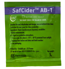 Fermentis SafCider  dry yeast AB-1 5g cider yeast