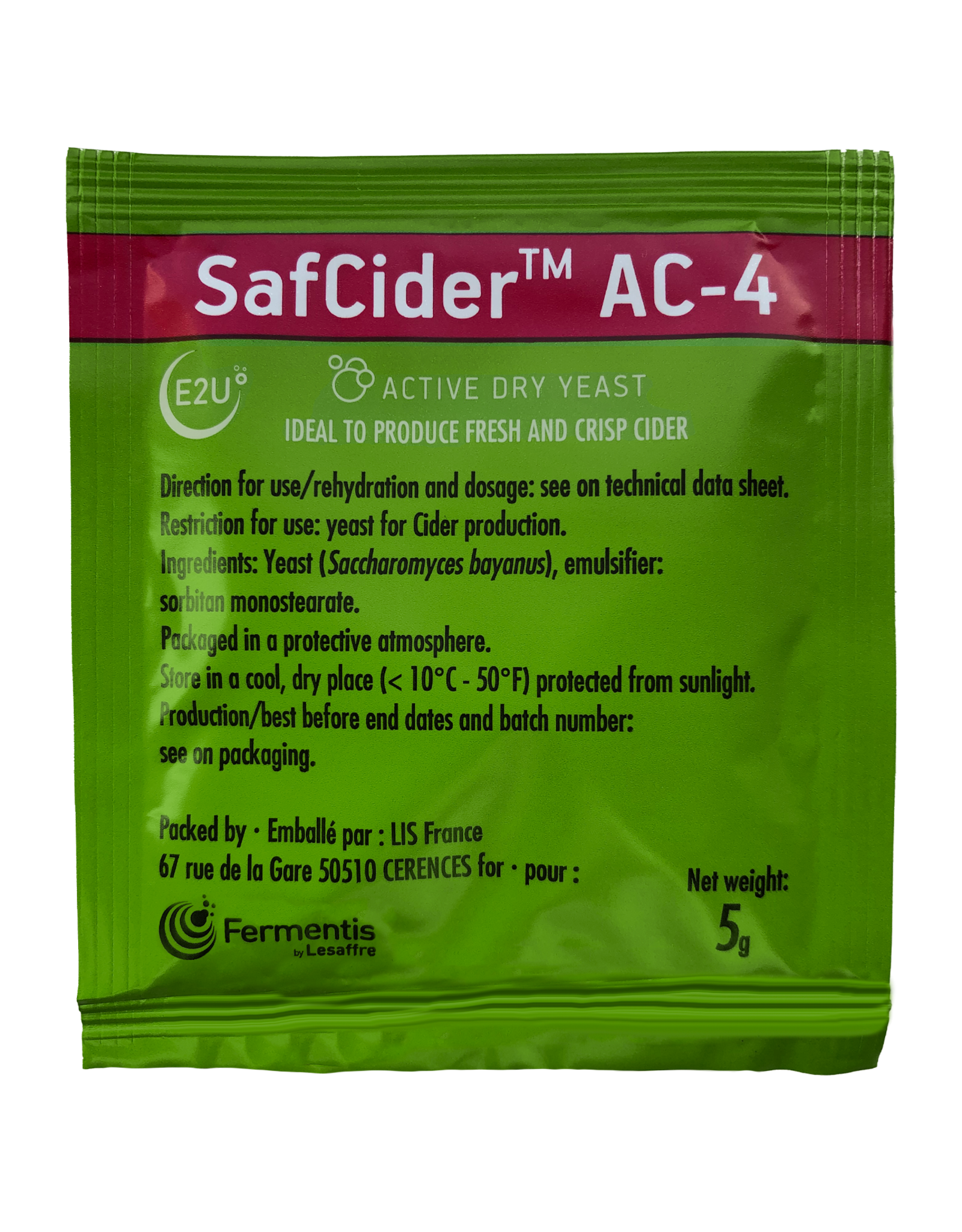 Fermentis Fermentis SafCider™ AC-4 Cider Yeast
