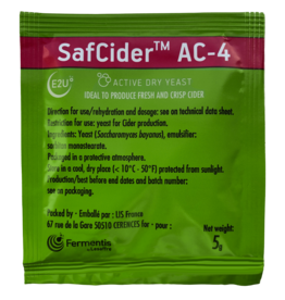 Fermentis SafCider  dry yeast AC-4 5g cider yeast