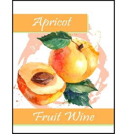 LD Carlson Apricot Fruit 30 ct Wine Labels