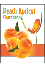 LD Carlson Peach Apricot Chardonnay 30 ct Wine Labels