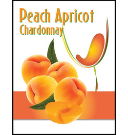 LD Carlson Peach Apricot Chardonnay 30 ct Wine Labels