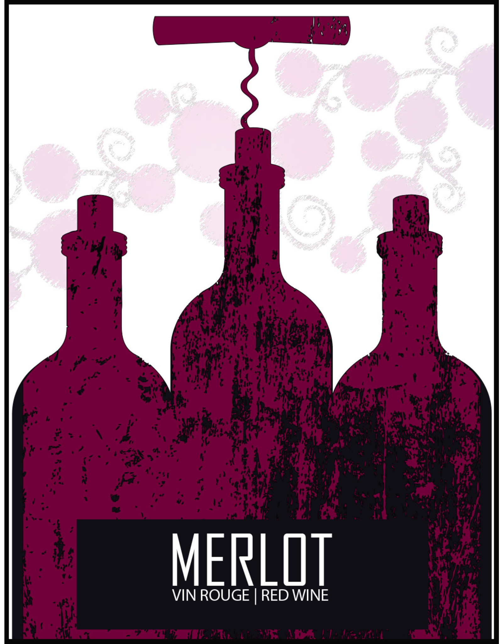 LD Carlson Merlot 30 ct Wine Labels