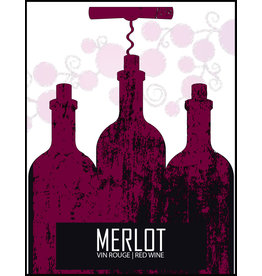 LD Carlson Merlot 30 ct Wine Labels