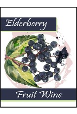 LD Carlson Elderberry Fruit 30 ct Wine Labels