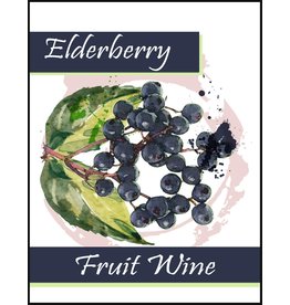 LD Carlson Elderberry Fruit 30 ct Wine Labels