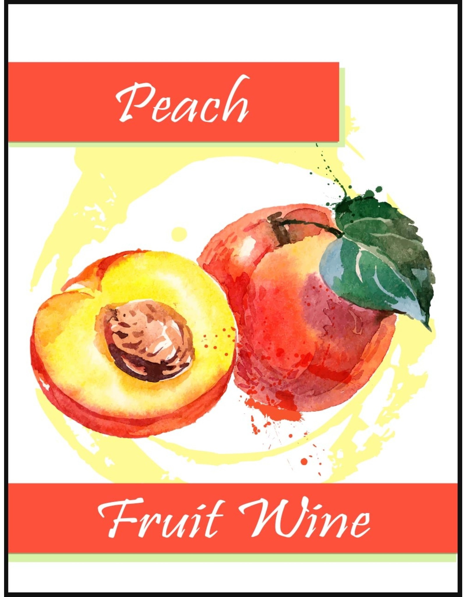 LD Carlson Peach Fruit 30 ct Wine Labels