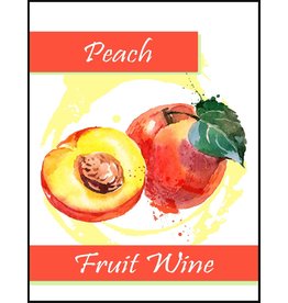 LD Carlson Peach Fruit 30 ct Wine Labels