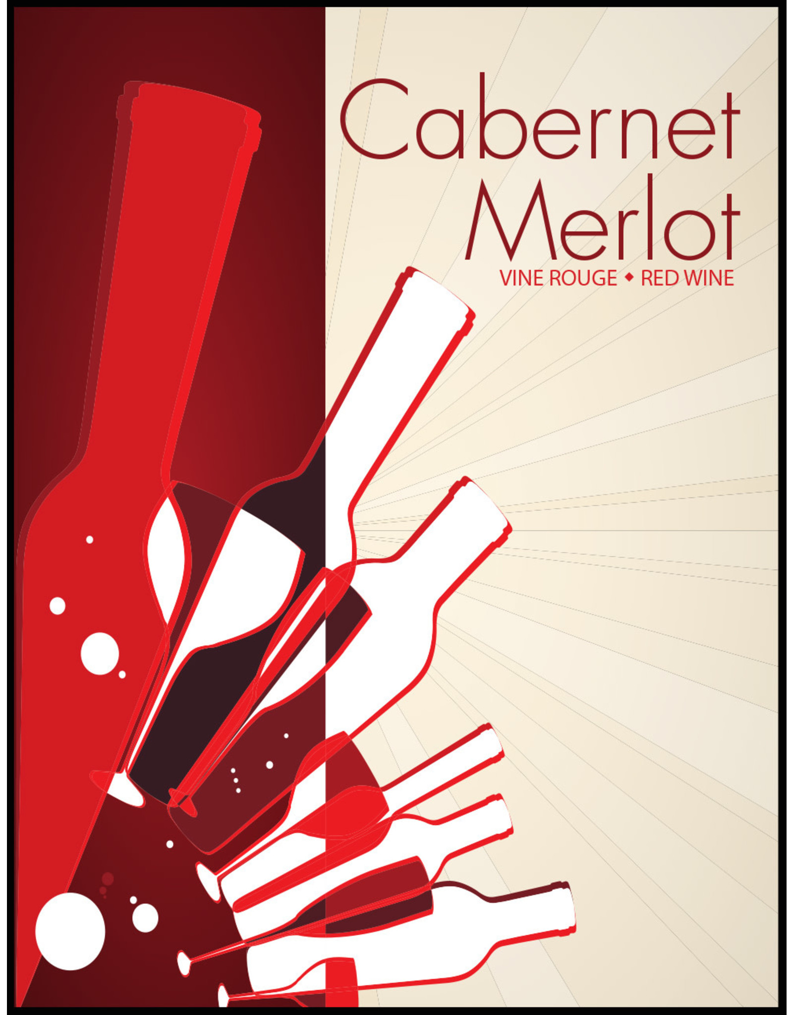 LD Carlson Cabernet Merlot 30 ct Wine Labels