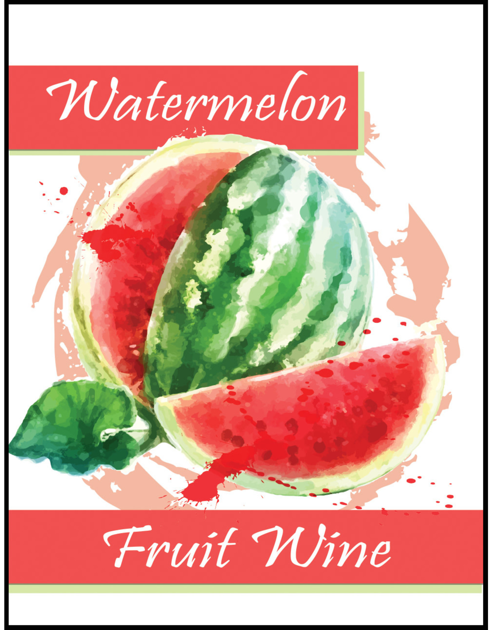 LD Carlson Watermelon Fruit 30 ct Wine Labels