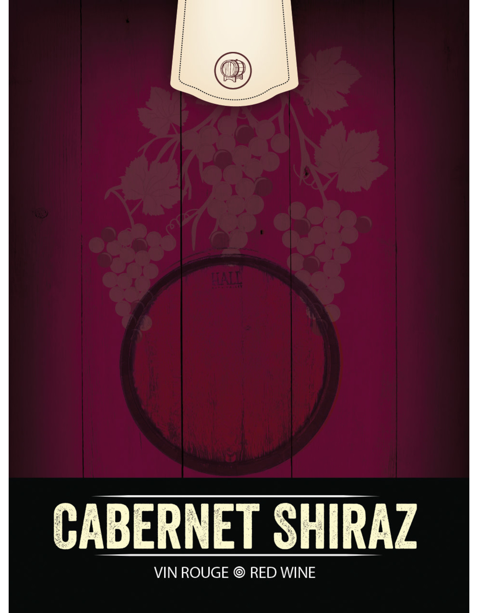 LD Carlson Cabernet Shiraz 30 ct Wine Labels
