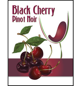 LD Carlson Black Cherry 30 ct Wine Labels