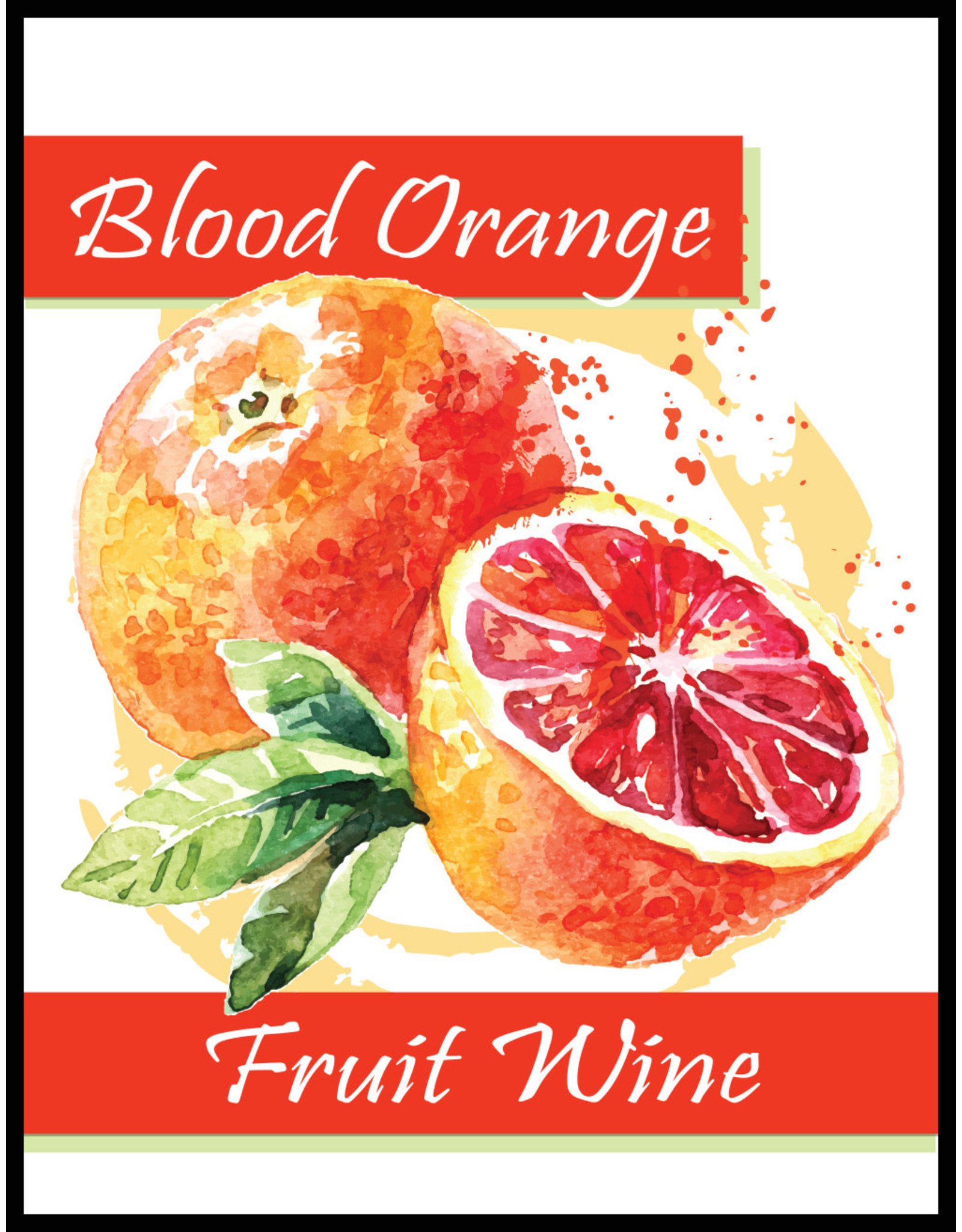 LD Carlson Blood Orange Fruit 30 ct Wine Labels