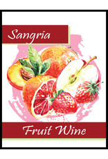 LD Carlson Sangria Fruit 30 ct Wine Labels
