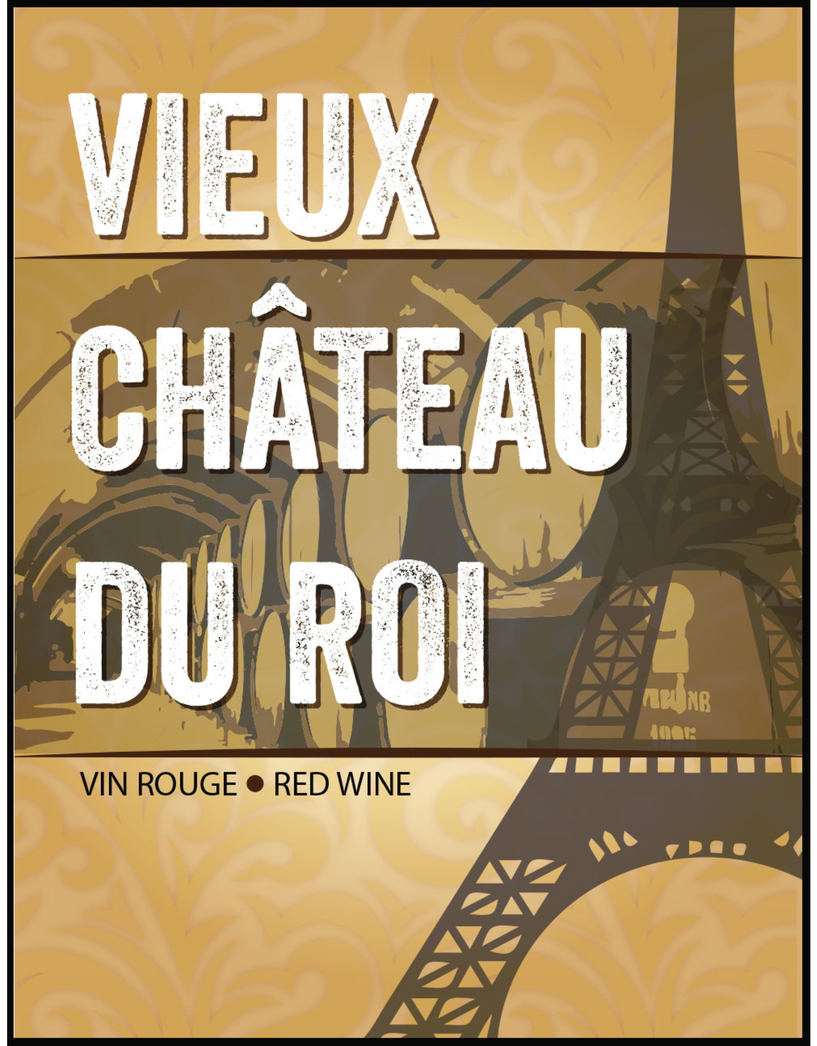 LD Carlson Vieux Chateau Du Roi 30 ct Wine Labels