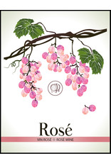 LD Carlson Rose 30 ct Wine Labels