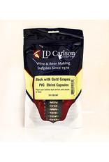 Wine Shrink Sleeves Black w/ Gold Grapes 30 ct