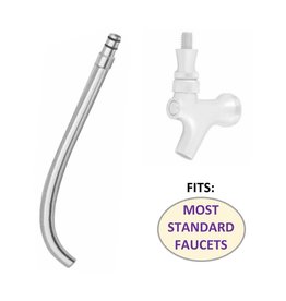 Growler filler most Standard Faucets (chrome plated brass)