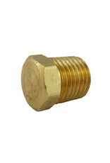 Hex Head Plug 1/4 MPT Brass (LHT)