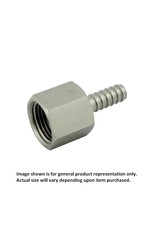 HEX ADAPTER, 3/8"FPT x 1/4"B (304 S/S)