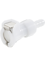 1/4" Barb Female Inline Hose Quick Disconnect w/Shutoff (PLC)