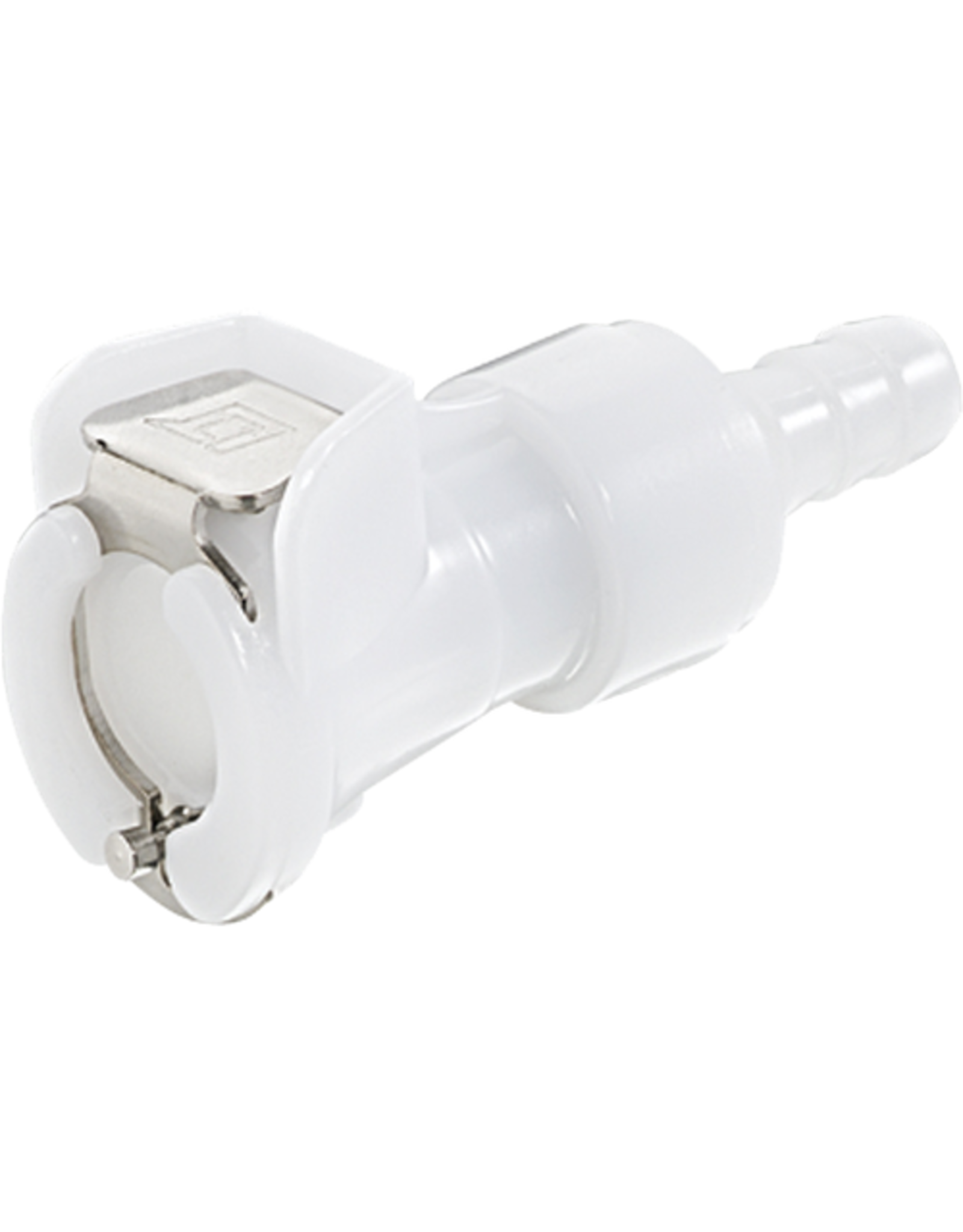 1/4" Barb Female Inline Hose Quick Disconnect w/Shutoff (PLC)