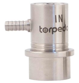 Torpedo Torpedo Keg Ball Lock Quick Disconnect (QD) | Gas In | Stainless Steel | Barbed