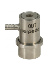 Torpedo Torpedo Keg Ball Lock Quick Disconnect (QD) | Beverage Out | Stainless Steel | Barbed
