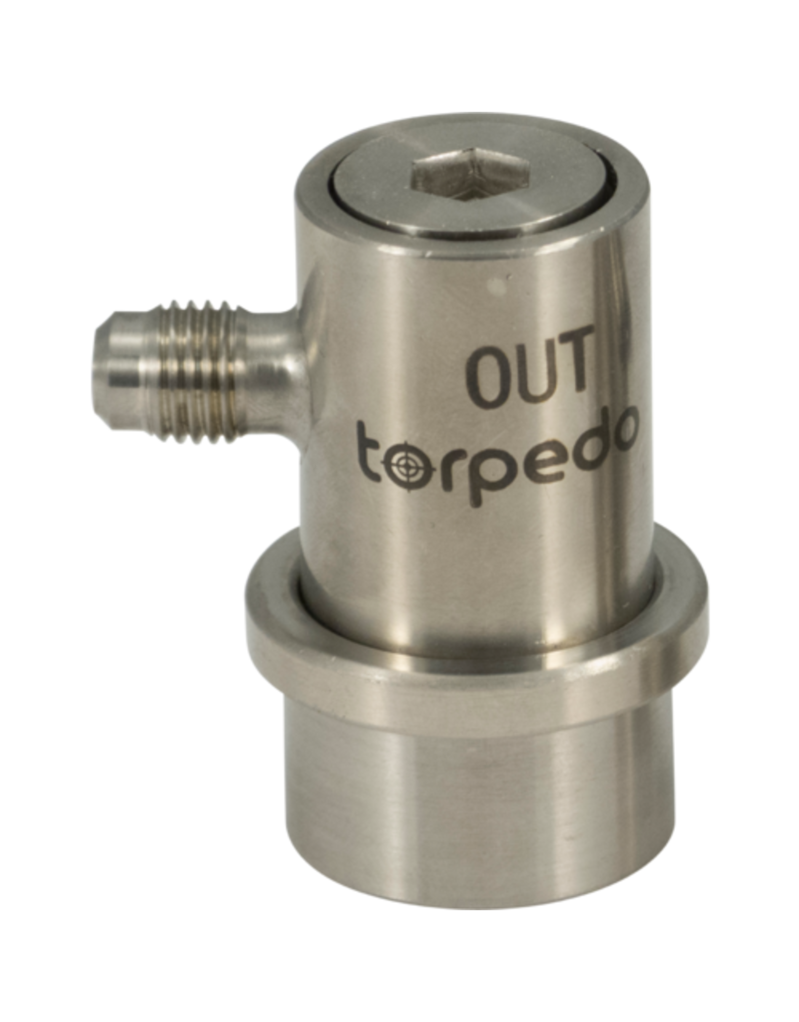Torpedo Torpedo Keg Ball Lock Quick Disconnect (QD) | Beverage Out | Stainless Steel | Flared