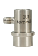 Torpedo Torpedo Keg Ball Lock Quick Disconnect (QD) | Beverage Out | Stainless Steel | Flared