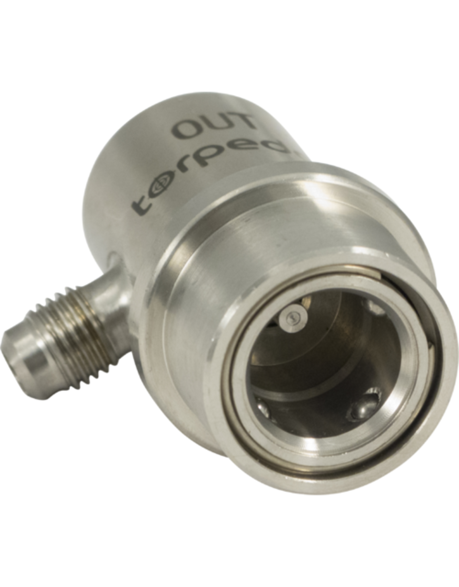 Torpedo Torpedo Keg Ball Lock Quick Disconnect (QD) | Beverage Out | Stainless Steel | Flared