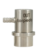 Torpedo Torpedo Keg Ball Lock Quick Disconnect (QD) | Beverage Out | Stainless Steel | Barbed