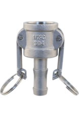 Stainless Steel Camlock - Female Cam X 1/2 in. Barb (Type C)