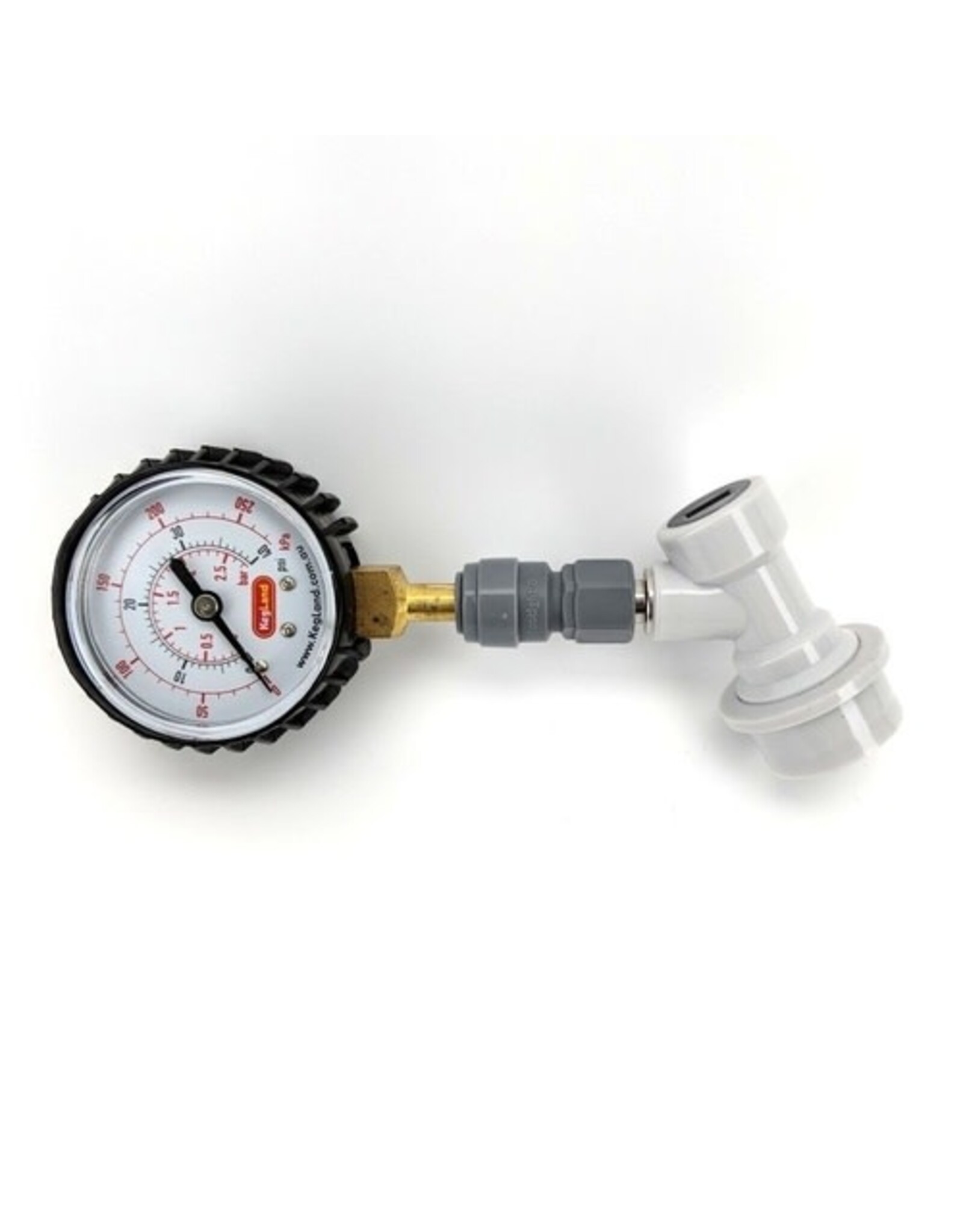 Brewmaster Duotight Push In Pressure Gauge (0-150psi) 8mm-5/16