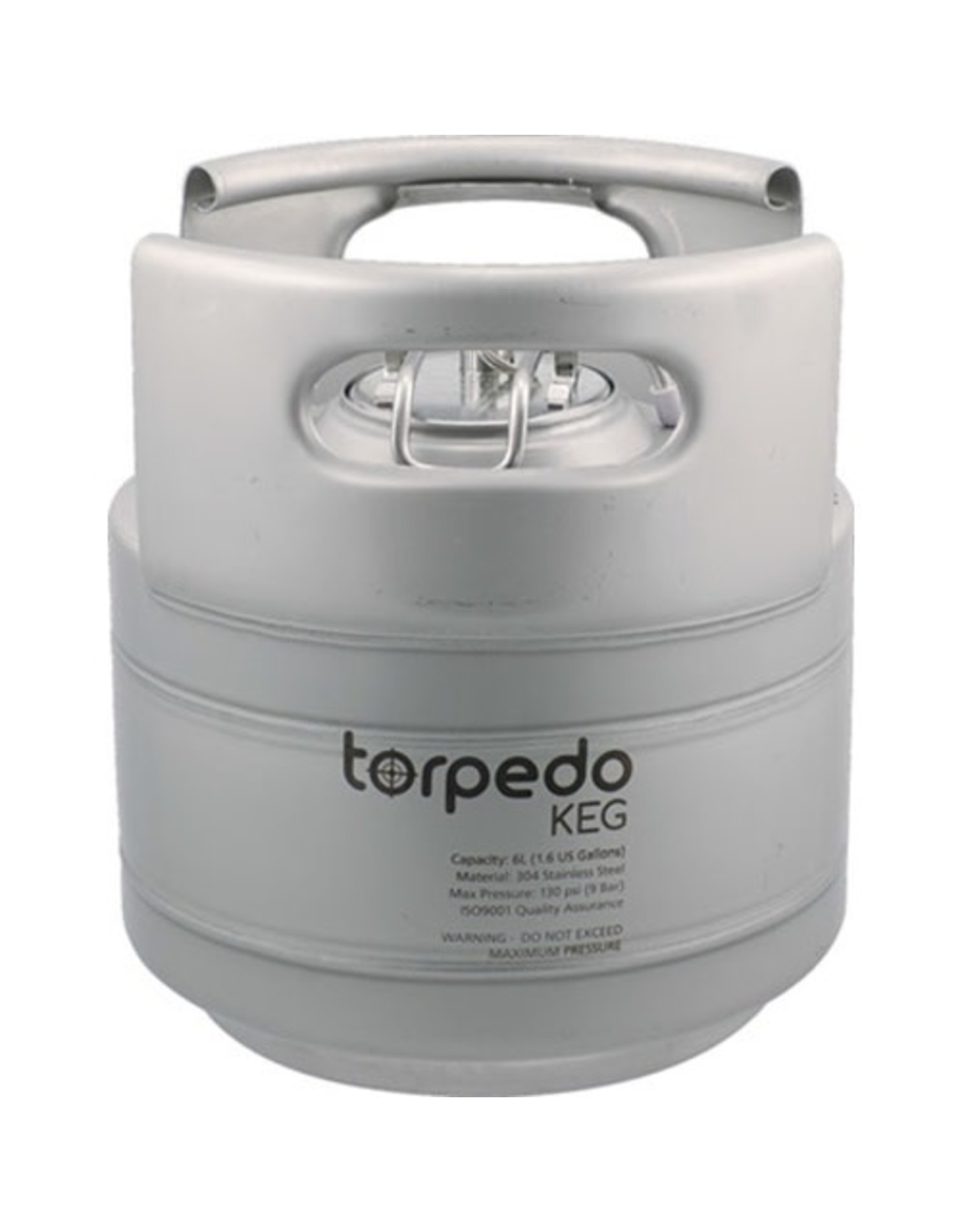 Torpedo 1.5 Gal. Torpedo Keg | Ball Lock Keg | Stainless Steel Corny Keg | Low2 Keg Lid O-Ring | Superior Oxygen Barrier Properties
