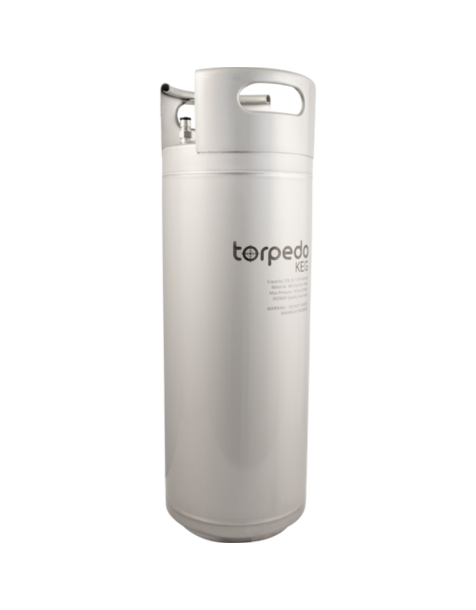 Torpedo 6 gal.  Torpedo Keg | Ball Lock Keg | Stainless Steel Corny Keg | Low2 Keg Lid O-Ring | Superior Oxygen Barrier Properties |