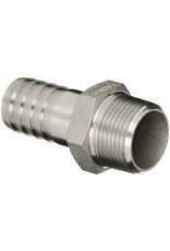Hex Adapter 1/2" barb/1/2"male